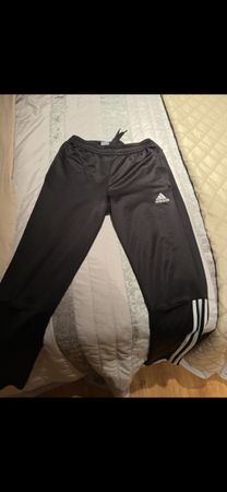 Adidas pantalon de survêtement noir, taille S, 3 bandes