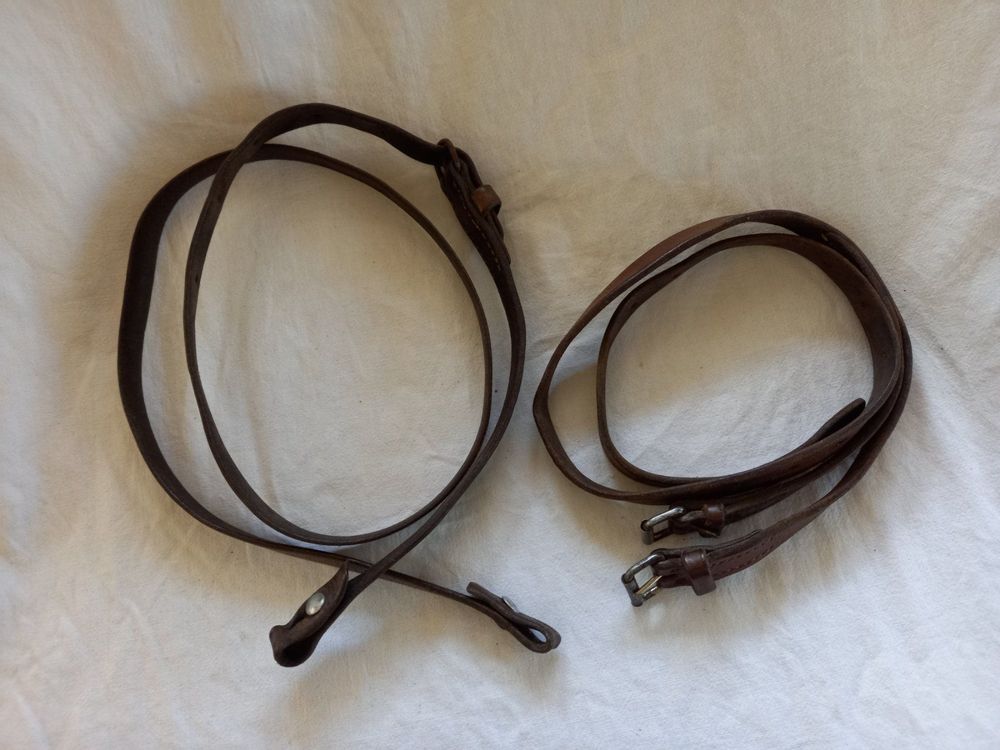 Lot De 2 Sangles De Soufflet En Cuir Noir Pour Accordéon Basse - 7 Cm Avec Film Extension Métal