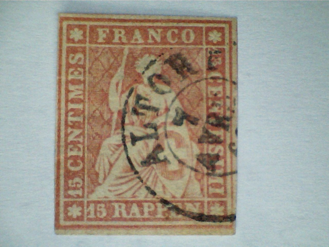 Tutti i francobolli: 15er-Struel  1857 – Usato da Aadorf venduto da Chnorli-Furz