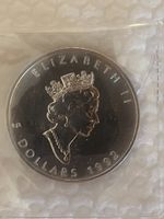 Silbermünze Kanada 5 Dollar 1992 1 Unze Feinsilber
