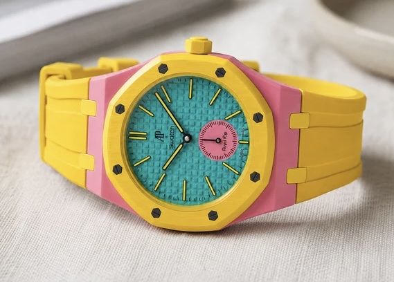 Swatch x AP Royal Pop - OTG Roz | Neu | Sofort verfügbar (Neu und ...