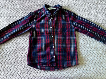 Jungenhemd kariert H&M Grösse 122 (6-7 Jahre)