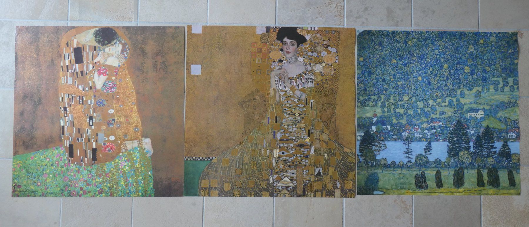 Foto & Immagini: KLIMT 3 Kunstdrucke Kuss/Adele/Waldabhang Masse im Text – Nuovo (secondo la descrizione) da Meikirch venduto da Bazooka07
