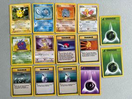 Pokémon Karten Lot 14x Deutsch – Base Set & Jungle 1999