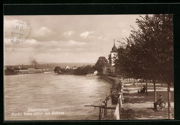 Cartoline postali: Rheinfelden, Partie beim Hotel des Salin – Usato da Berlin venduto da bartko-reher