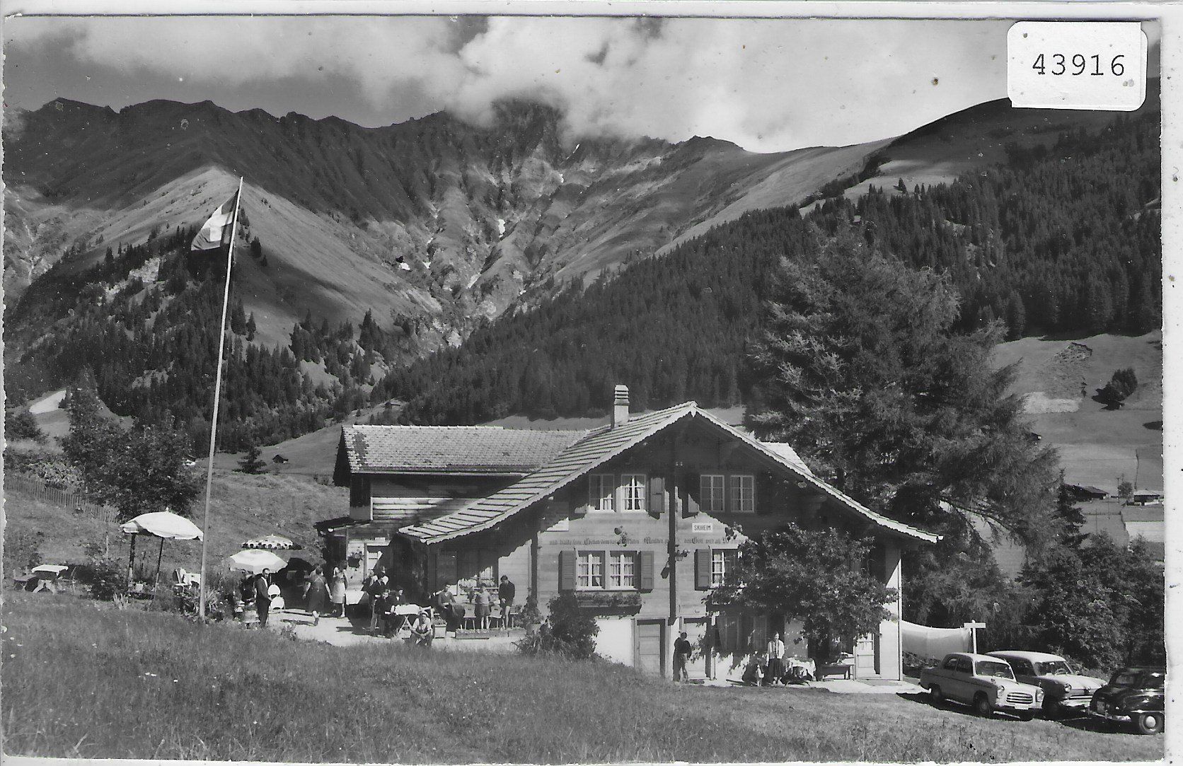 Cartoline postali: Adelboden - Pension Skiheim Gilbach – Usato da Ettingen venduto da Kartenplanet