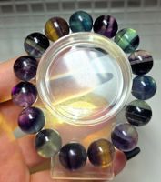 Regenbogenfluorit Armband A 14mm