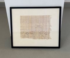Composition sur papyrus, 1992, Alois Dubach
