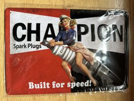 Champion spark plugs Zündkerze Werbung Reklame 