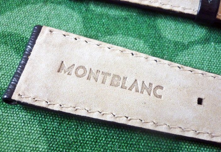 Montblanc Orologi: MONTBLANC Armband Leder 22mm schwarz – Usato da Adliswil venduto da di_hans 5