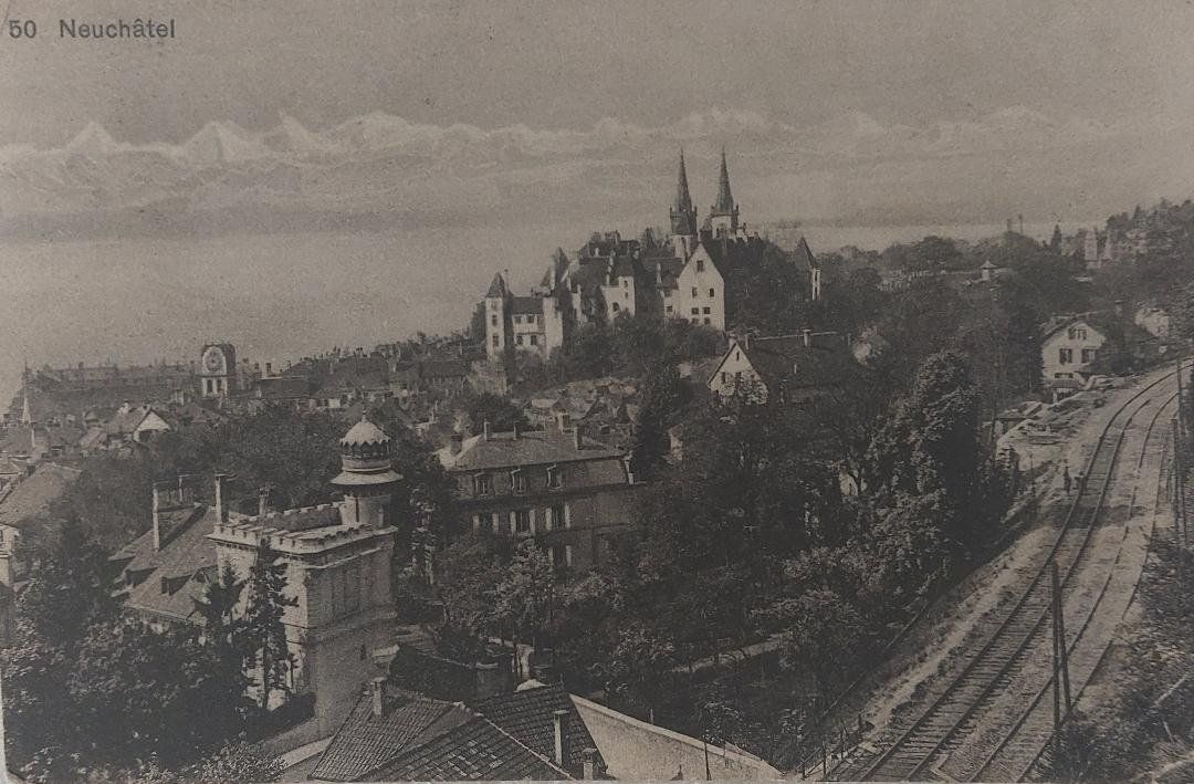 Cartoline postali: NEUCHÂTEL - 1912 (ligne CFF) – Usato da Delémont venduto da Domdom1