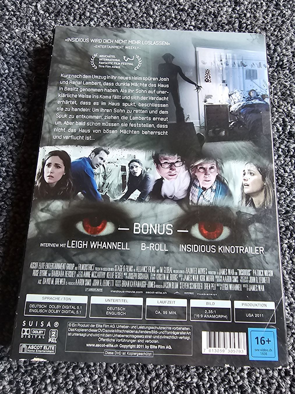 Tutti i DVDs: DVD Insidious (21978) – Usato da Ruswil venduto da jan_bxl5 1