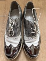 Elegante Damenschuhe von Varese, Silber/Weiss, Grösse 40