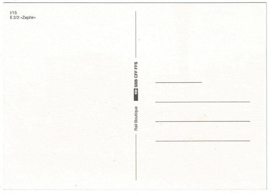 Cartes postales: SBB E 2/2 "Zephir" – D'occasion à Frauenfeld par POML 1