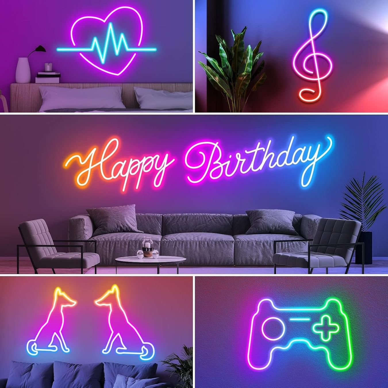 Ghirlande e barre luminose: 10m RGB Neon LED Strip IP65 – Nuovo e nell'imballaggio originale da Nuglar venduto da SmartLiving24 1