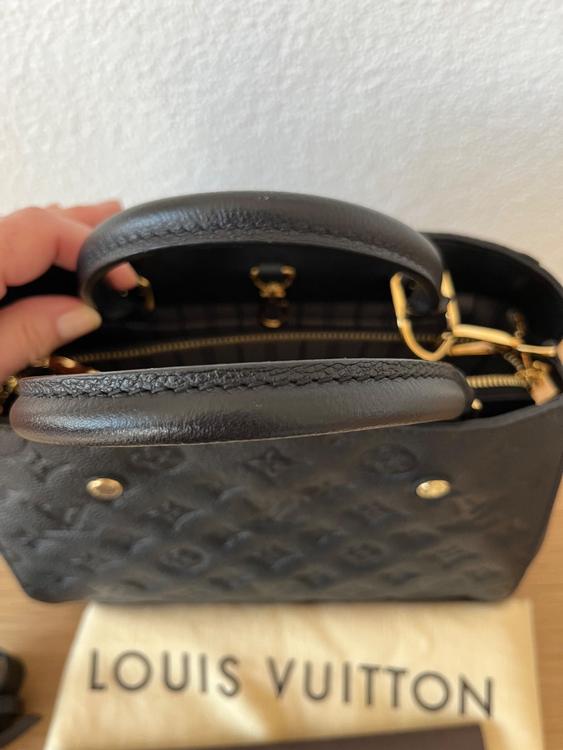 ❤️🍀❤ Louis Vuitton Tasche Montaigne BB schwarz ❤🍀❤️