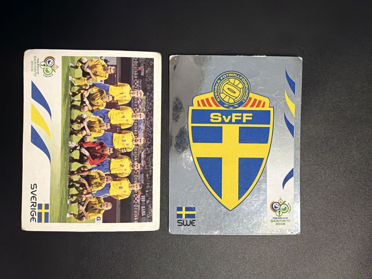 Panini Carte collezionabili: WM 2006 Sticker Schweden mit Nummer 150 und 151 – Difettoso da wynigen venduto da Birnenmus
