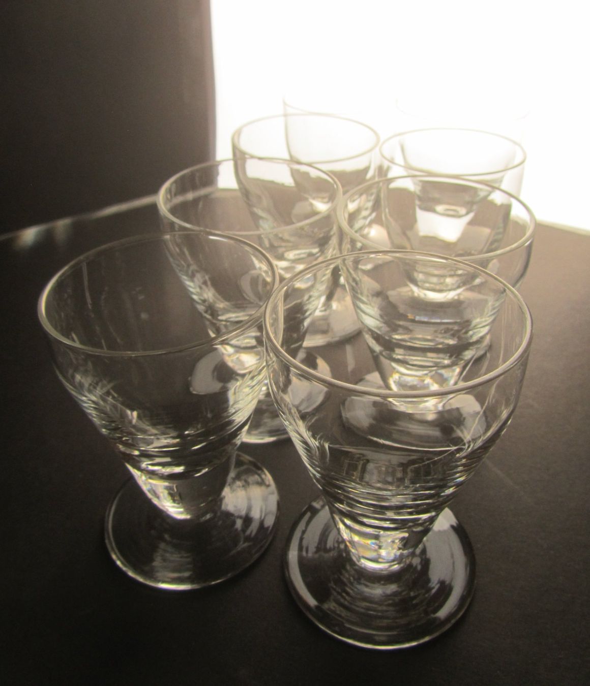 Bicchieri: Seltene 6er Set Schnapsgläser, Vintage Glas – Nuovo (secondo la descrizione) da Seengen venduto da mikelele 2