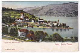 Spiez am Thunersee. Lac Thoune. Carte en relief. Reliefkarte