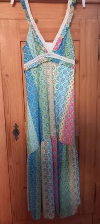 Sommerkleid, lang, bunt  L