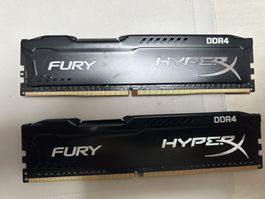 2 Memory Kit (Haupstpeicher) FURY HYPERX DDR4 / 16GB