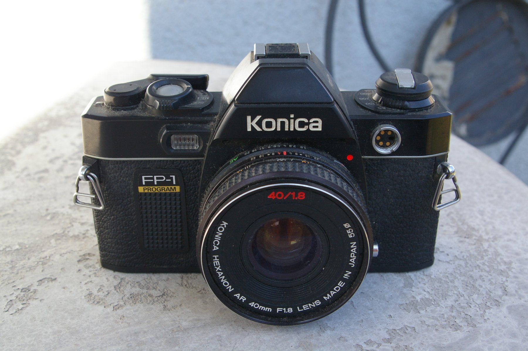 Konica Fotocamera: KONICA FP-1 Programm     (defekt) – Difettoso da Niederurnen venduto da mowgli_1963