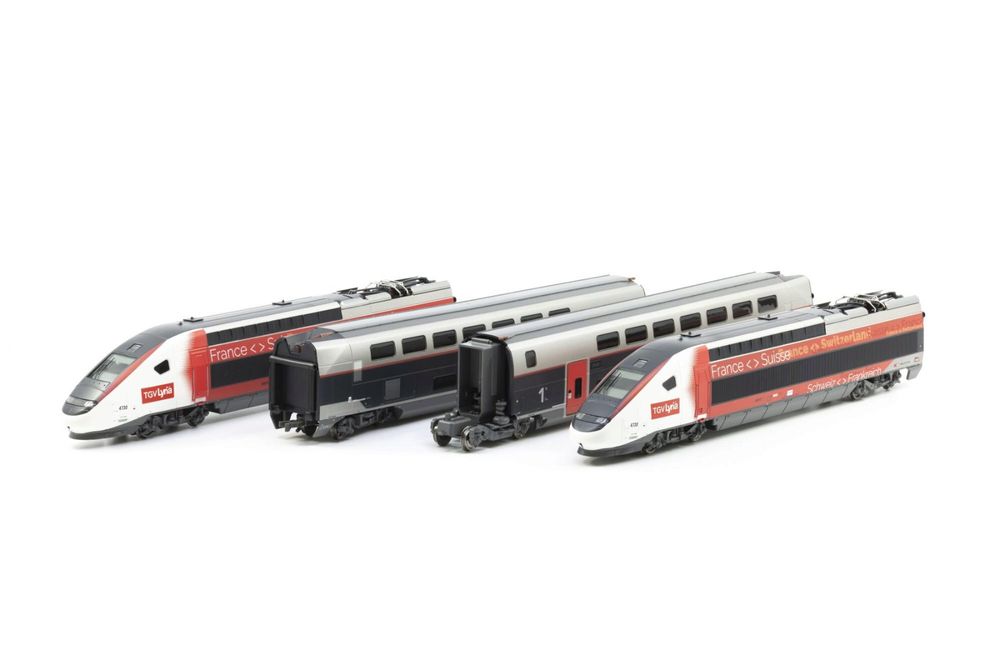 TGV LYRIA EURODUPLEX AVEC ECLAIRAGE INTEGRAL DE LA RAME   Edition Limitee    Extra Neuf  ( Destockage )   Echelle N   Kato Kato