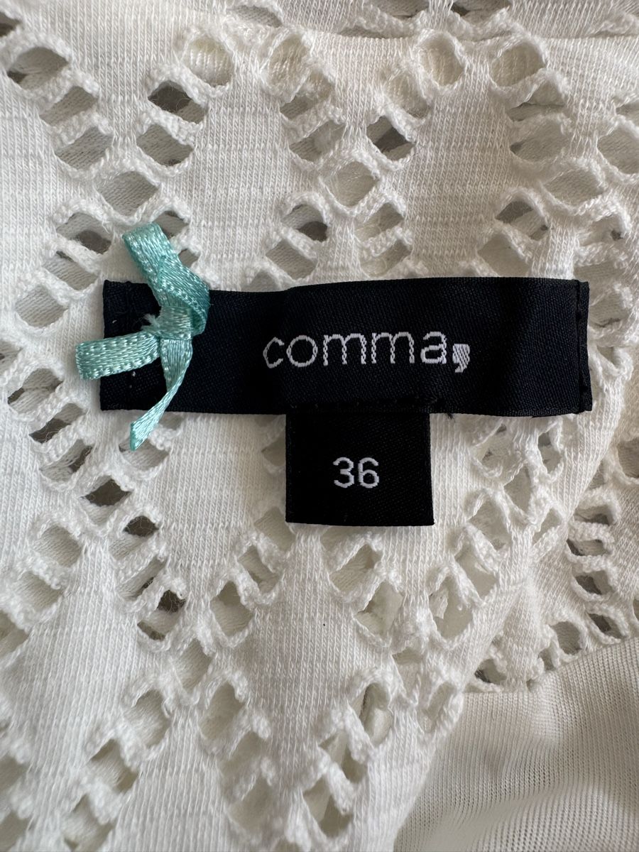 Comma Giacche: Blazer blanc ajouré COMMA, taille 36  – Nuovo (secondo la descrizione) da Morges venduto da sandy069 5