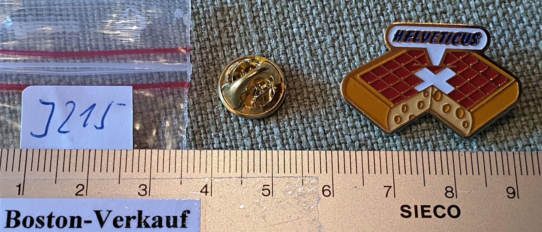 Placchette & Badge: J215 - Pin Helveticus Raclette Käse – Usato da Reinach BL venduto da Boston-Verkauf 1