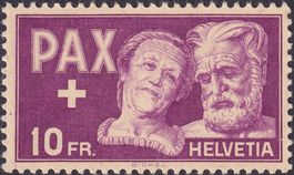 1945, PAX, Nr.274 (Altes Paar) ungebraucht + Gummi, K: 100.-