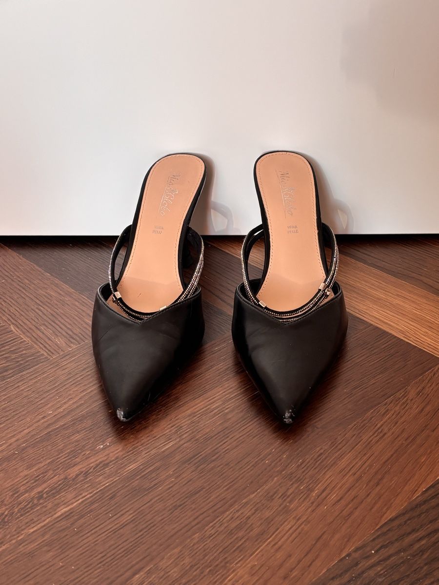 Damenschuhe: 🖤 Black slingback heels – Gebraucht aus Zürich von gia_h8kg 1