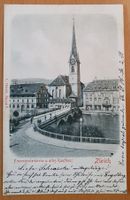 Prägekarte Zürich,Fraumünsterkirche 1900