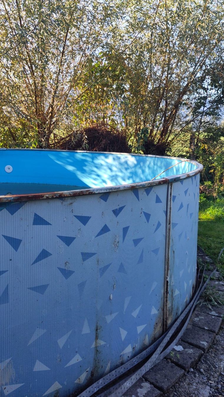 Schwimmbad: Pool mit oder ohne Holzumrandung. Mit Zubehör; ab CHF 1.- – Gebraucht aus Uznach von slotsfrun 9