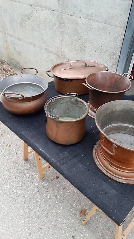 Pentole: Diverse Kupfergefässe – Usato da Orbe venduto da inf_g9fg 1