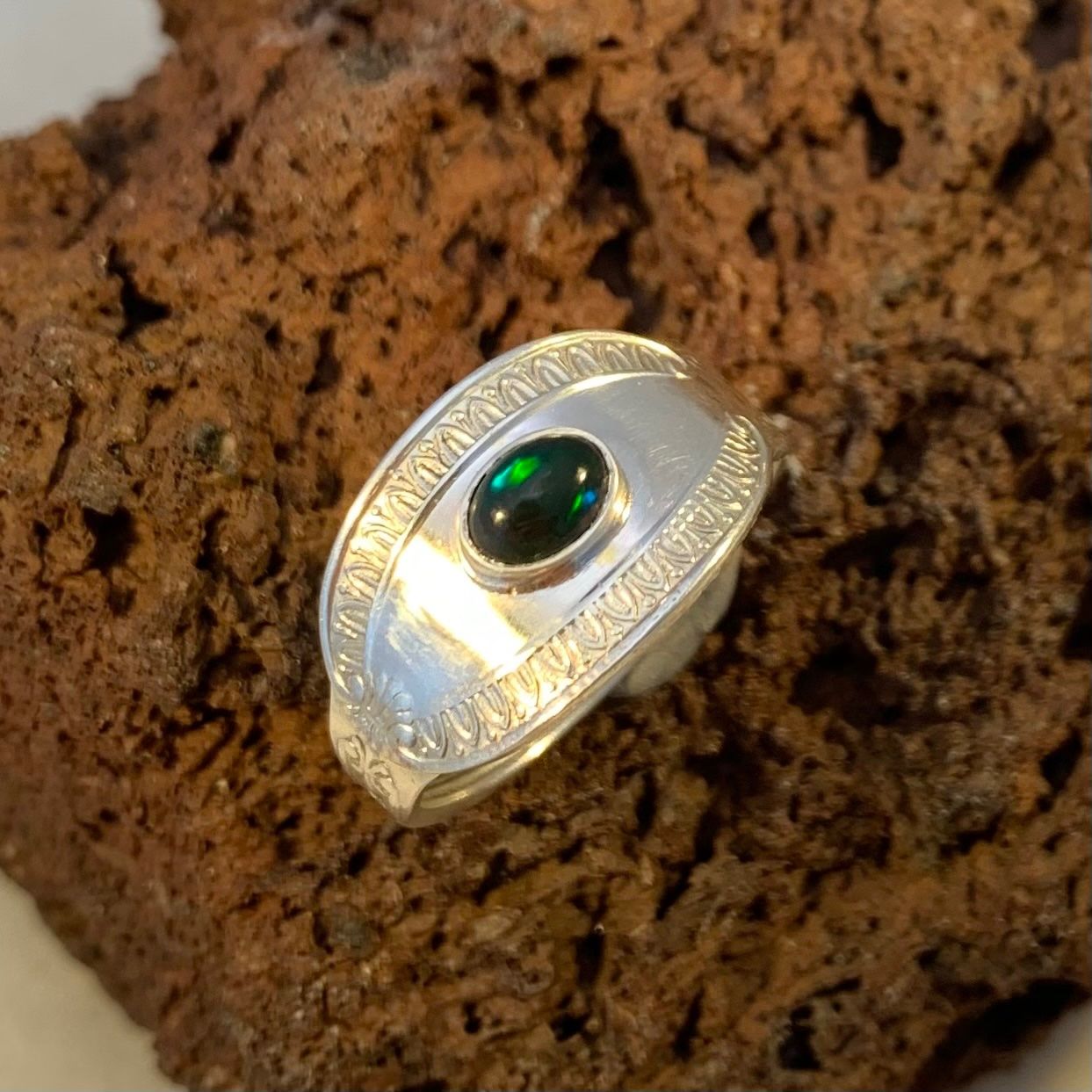 Anelli: Silberring Espresso con nero Opale Gr.58 – Nuovo (secondo la descrizione) da Thun venduto da Svonskj