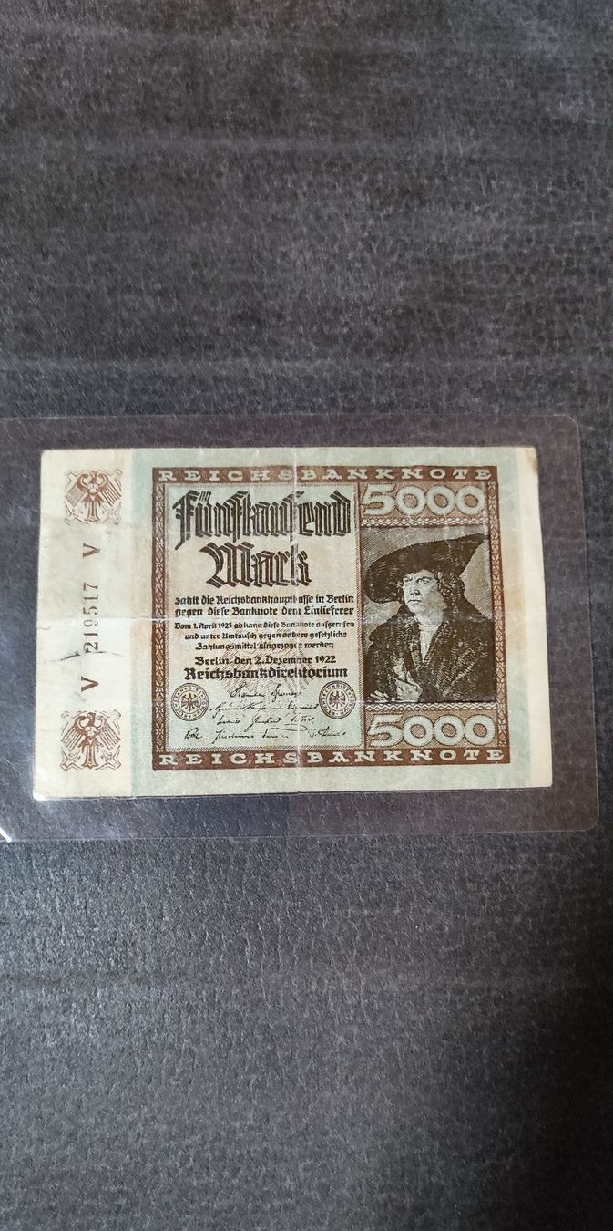 Banknoten: Fünftausend Mark – Gebraucht aus Othmarsingen von HBN