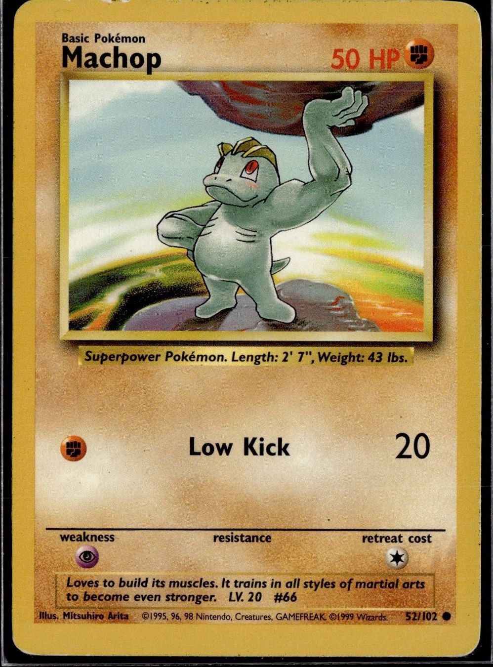 Pokémon Carte collezionabili: Machop 52/102 Base Set – Usato da Zürich venduto da pokemon_cards