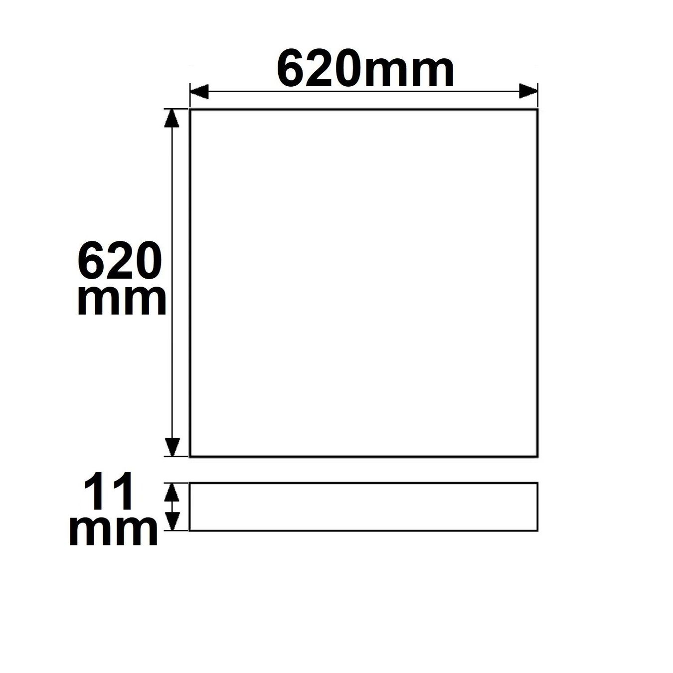 Lampadari & plafoniere: LED Panel, Dali Dimmbar, 62 cm x 62 cm – Nuovo (secondo la descrizione) da Kreuzlingen venduto da Smart-Light 3