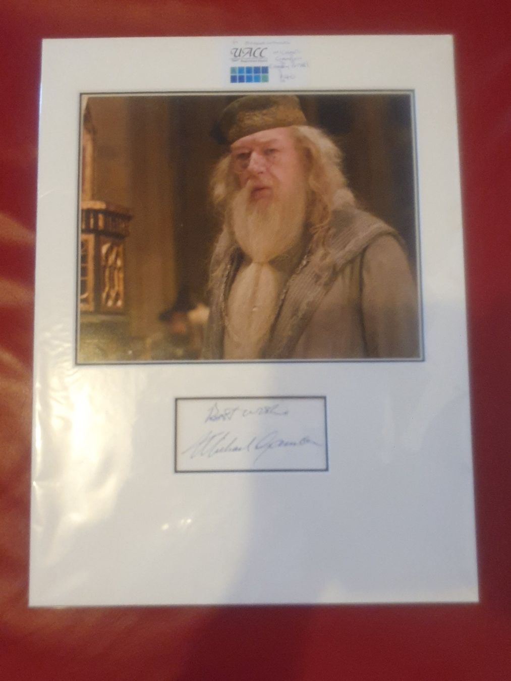 Autografi: autographe michael gambon – Usato da Belmont-Lausanne venduto da MikeC