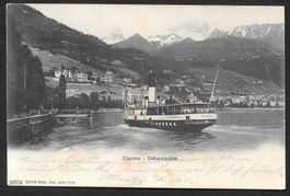 Clarens Débarcadère Dampfschiff Helvetia