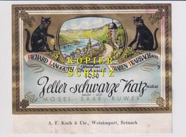Etikette - Zeller schwarze Katz 1959 /bd