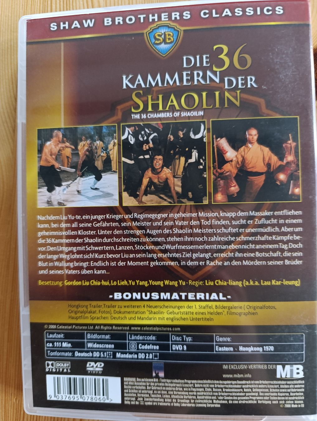 Tutti i DVDs: Die 36 Kammern der Shaolin  – Usato da Fischenthal venduto da Widder71 1