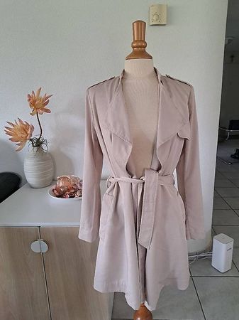 Trenchcoat, Kurzmantel, Cardigan 34 / 36 / S beige