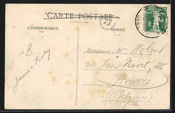 Cartoline postali: Genève, Les Ecluses du Rhone, Strassenb – Usato da Berlin venduto da bartko-reher 1