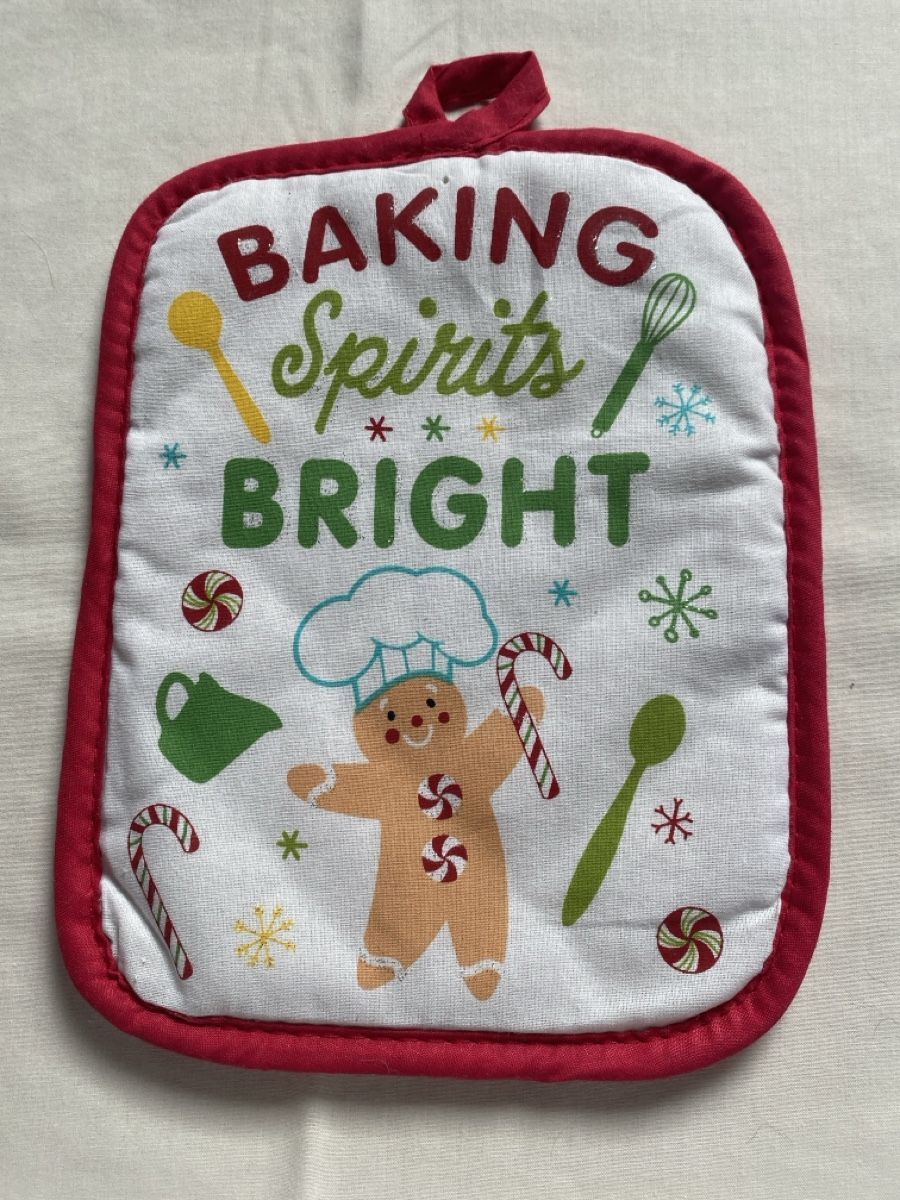 Tutte le decorazioni: Christmas Pot Holder Baking Spirits Bright New – Nuovo e nell'imballaggio originale da Buttikon SZ venduto da Maxwelltime 2