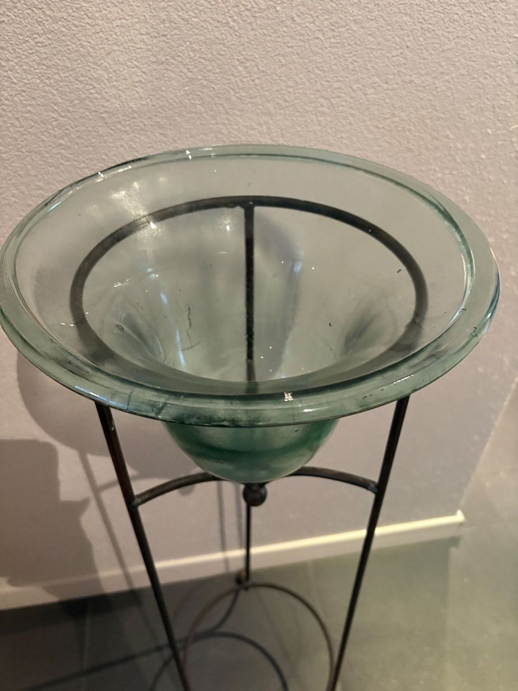 Vasi & Recipienti: Blumensäule / Pflanzensäule mit Glasvase – Usato da Bern venduto da _nik_01 2