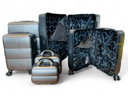 gateBAG 6er XXL Bundle Reisegepäck POLYCARBONAT GRAU NEU