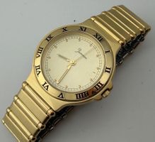 Jumeau Uhr Damen Armbanduhr vergoldet 