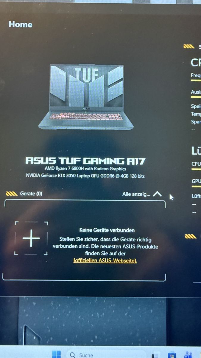 Asus Notebook: Gaming Laptop ASUS TUF A17 – Usato da Niederuzwil venduto da Ismailb12 3