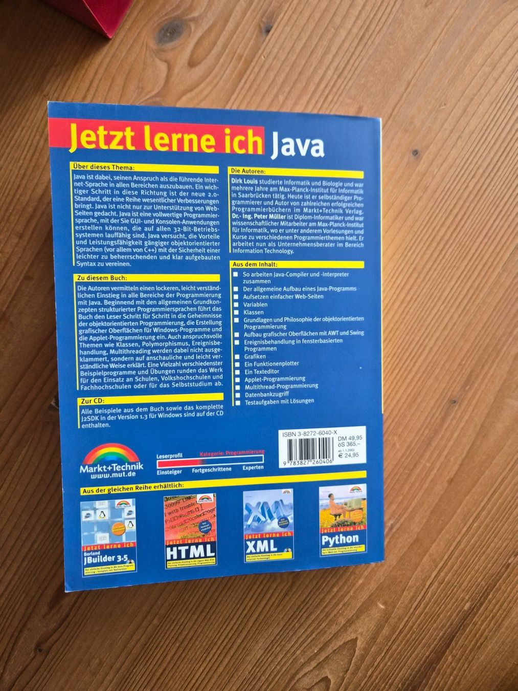 Libri: Jetzt lerne ich Java: Buch und CD – Usato da Alpnach Dorf venduto da findelmundo 1